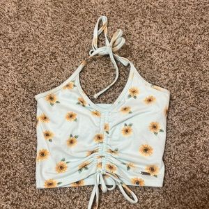Hollister sunflower crop top